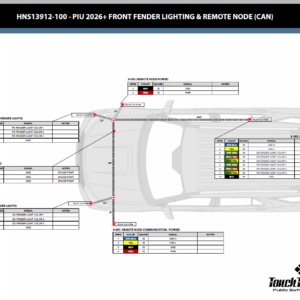 PIU 2026+ Front Fender Lighting & Remote Node (CAN)- Optional/Not Included in Kits 01 or 02