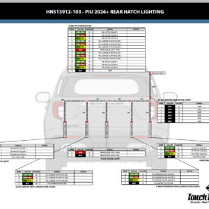 2026+ Ford Police Interceptor Utility Rear Hatch Lighting Harness