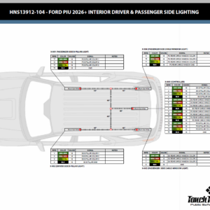 2026+ Ford Police Interceptor Utility Interior Side Lighting Harness
